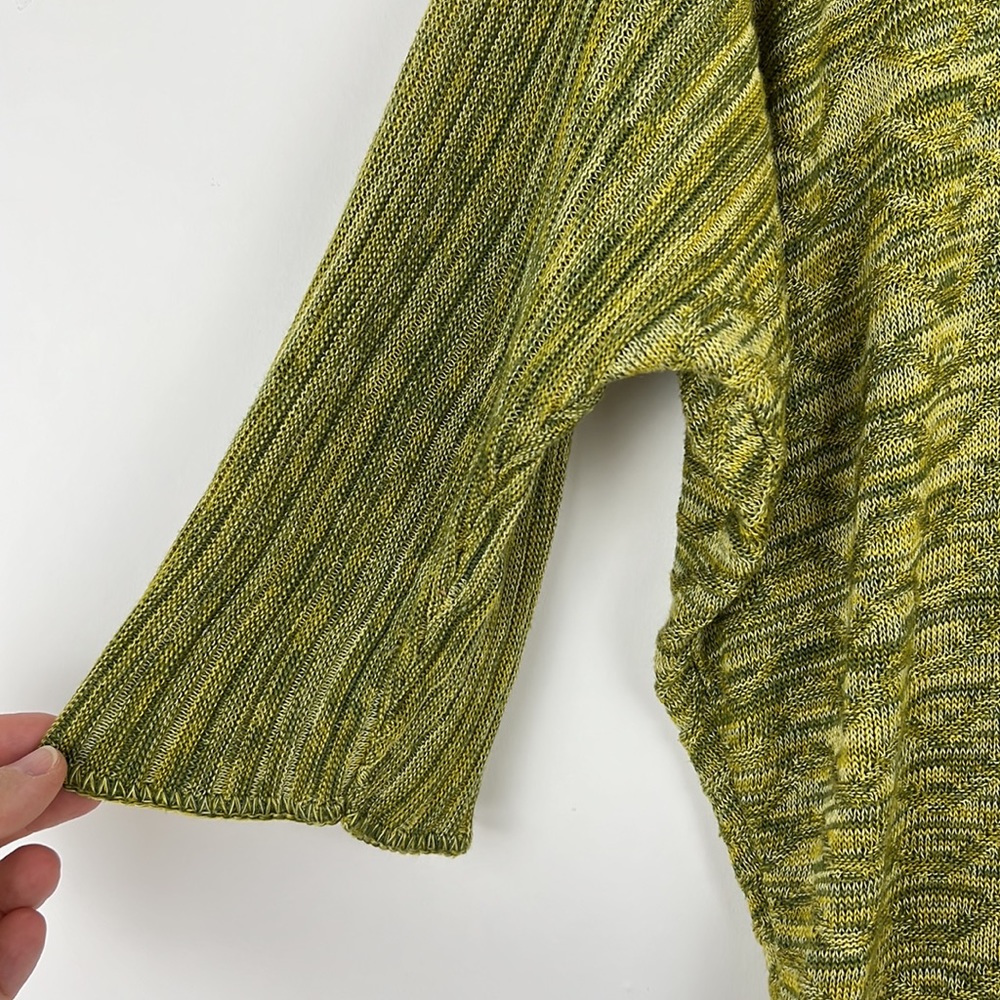 212 NEW YORK sweater shirt heathered green dolman 1/2 sleeve (size unkno… - Picture 3 of 6